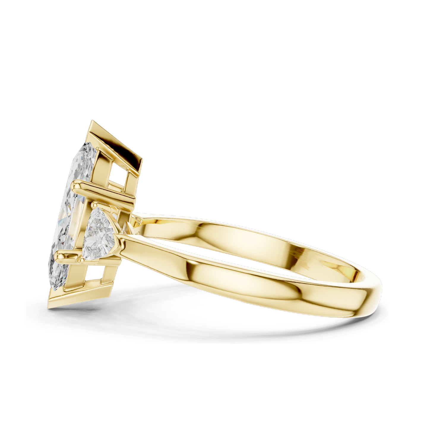 1.3 CT Lab VVS-VS EF CVD Diamond Ring for Women | Elegant 18KT, 14KT, 10KT Gold & 925 Silver | Rose, Yellow, White Gold & Moissanite Options