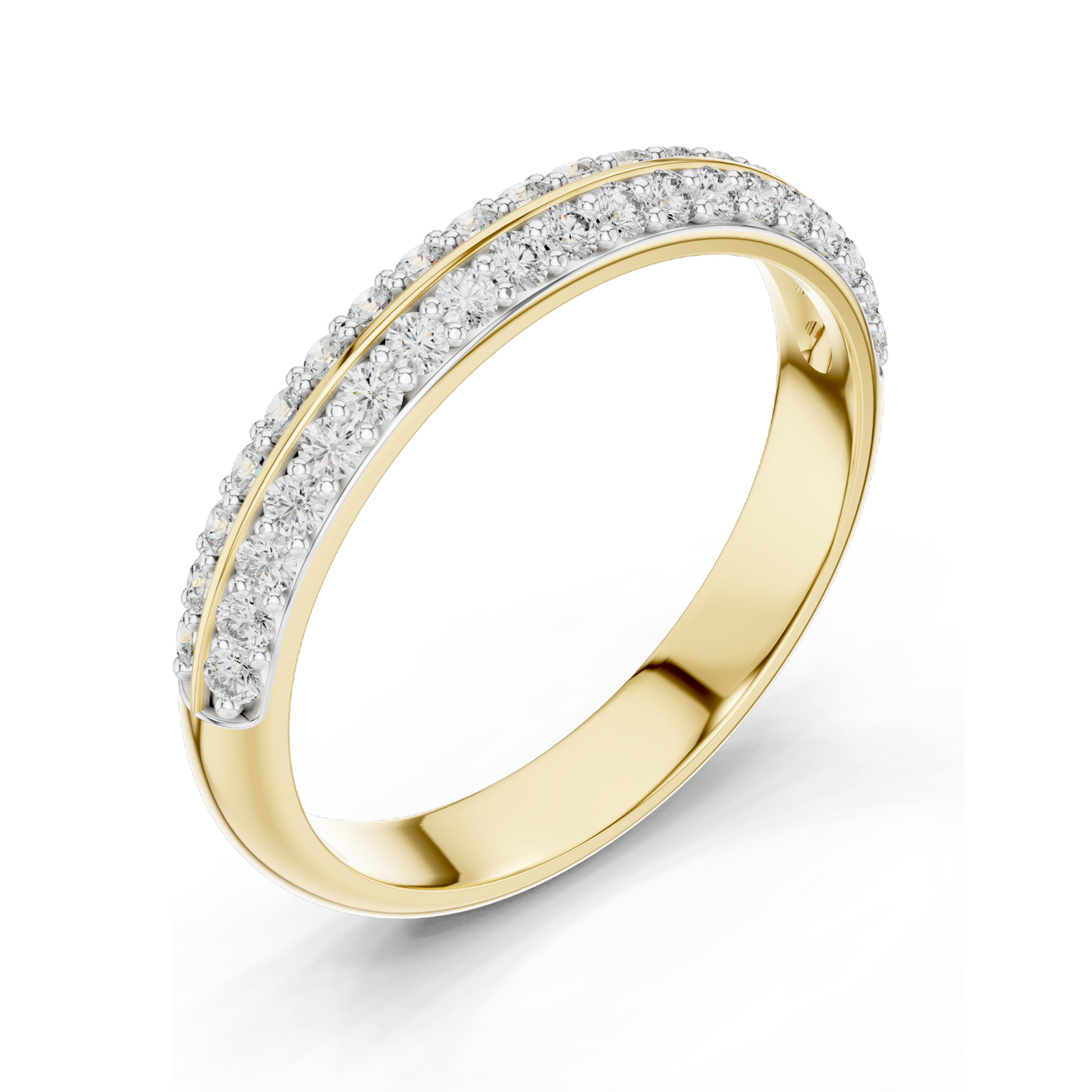 0.304 CT Lab-Grown Diamond Ladies Ring | VVS-VS Clarity, CVD Technology | 18KT, 14KT, 10KT Gold & 925 Silver | Rose, Yellow, White Gold & Moissanite Options