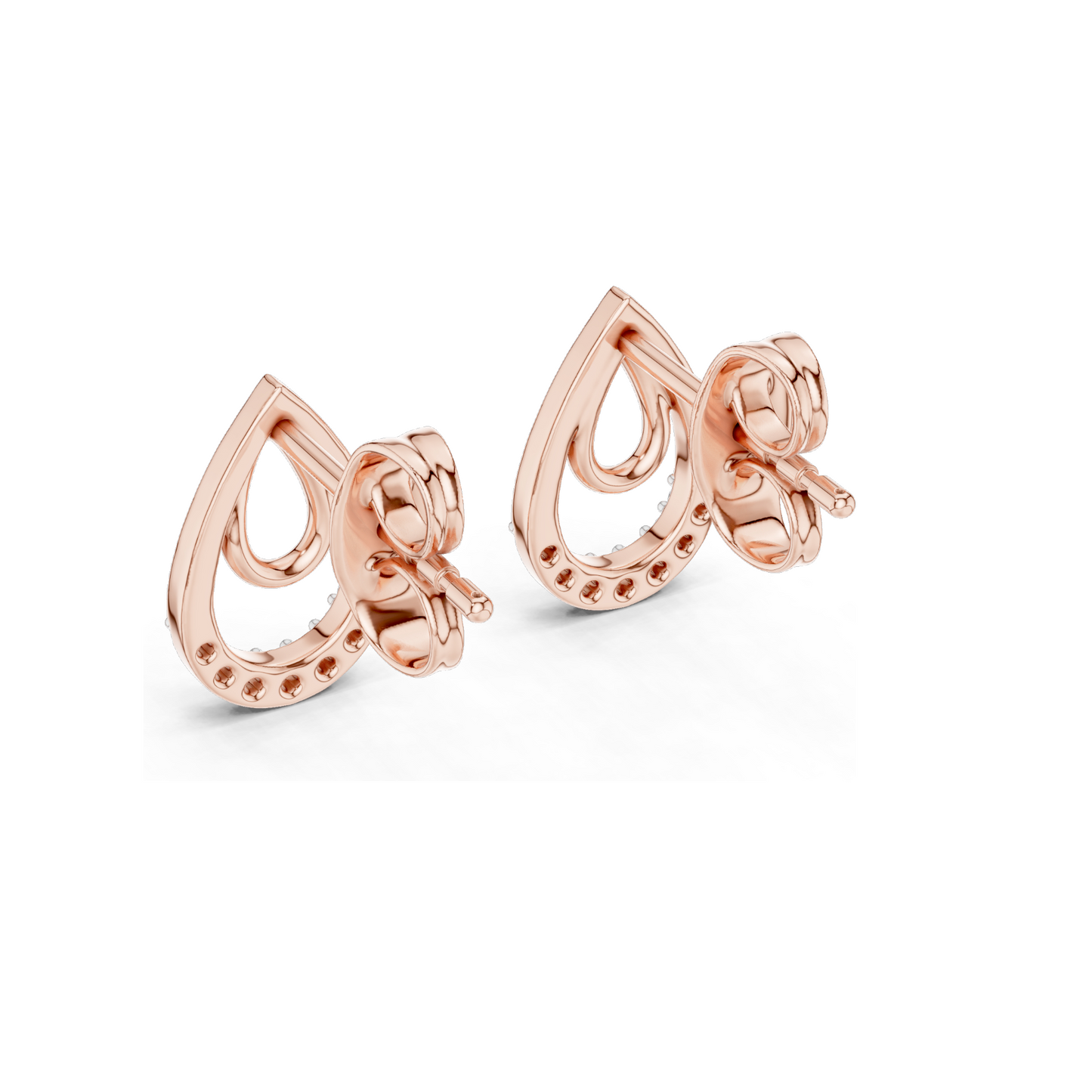 0.076 CT Lab-Grown Diamond Drop Earrings for Women | VVS-VS EF Clarity | 18KT, 14KT, 10KT Gold & 925 Silver | Rose, Yellow, White Gold & Moissanite Options