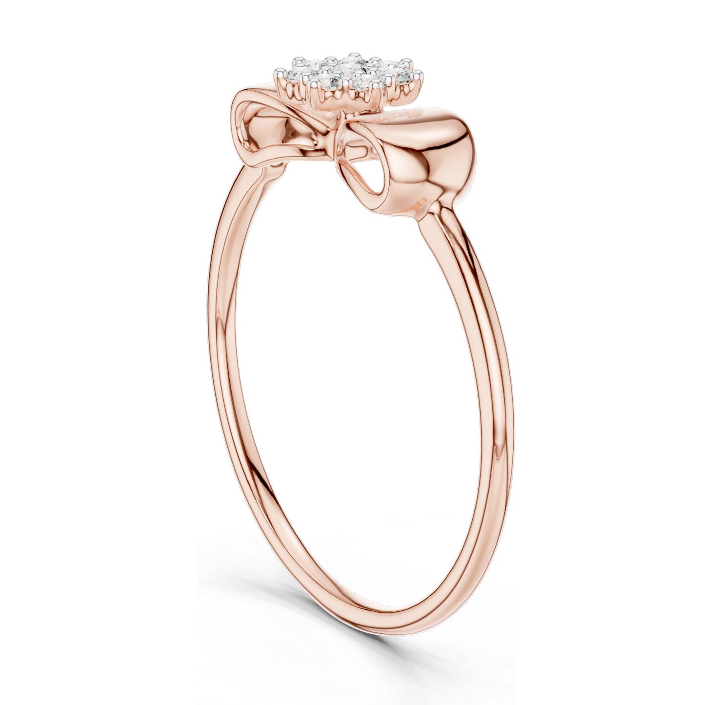 Lab-Grown Diamond Ladies Ring | 0.085 CT VVS-VS EF Clarity | 18KT, 14KT, 10KT Gold & 925 Silver | Moissanite & Lab Diamond Options | Rose, Yellow, White Gold