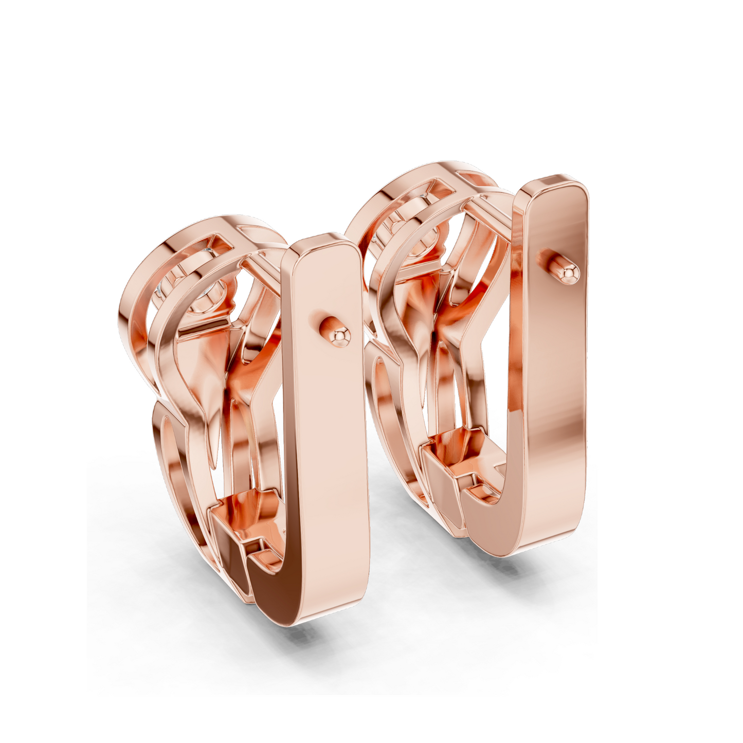 0.18 CT Lab Diamond Earrings | VVS-VS EF CVD Diamonds | 18KT, 14KT, 10KT Gold & 925 Silver | Rose, Yellow, White Gold | Luxury Fine Jewelry