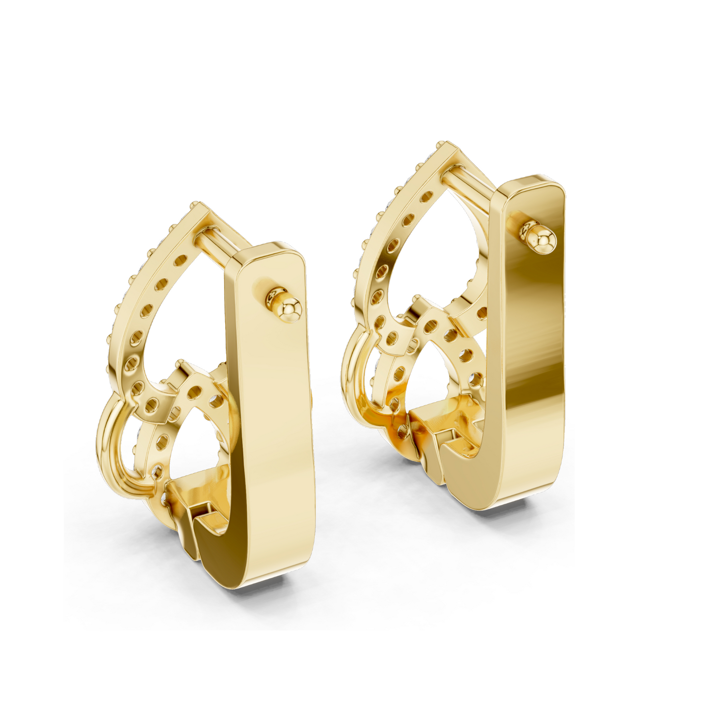 0.364 CT Lab Diamond Drop Earrings | VVS-VS Clarity, EF Color | 18KT, 14KT, 10KT Gold & 925 Silver | Rose, Yellow, White Gold | Luxury Fine Jewelry