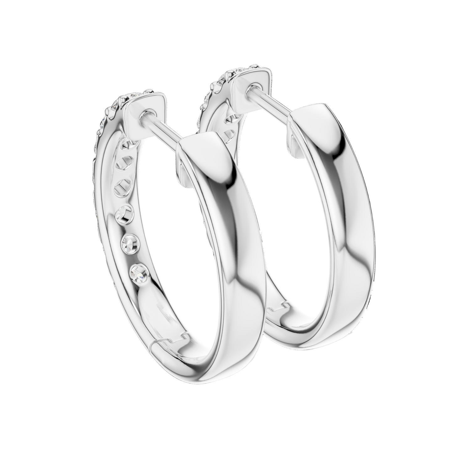 0.7 CT Lab Diamond & Moissanite Earrings | VVS-VS EF Clarity | 18KT, 14KT, 10KT Gold & 925 Silver | Rose, Yellow, White Gold Options