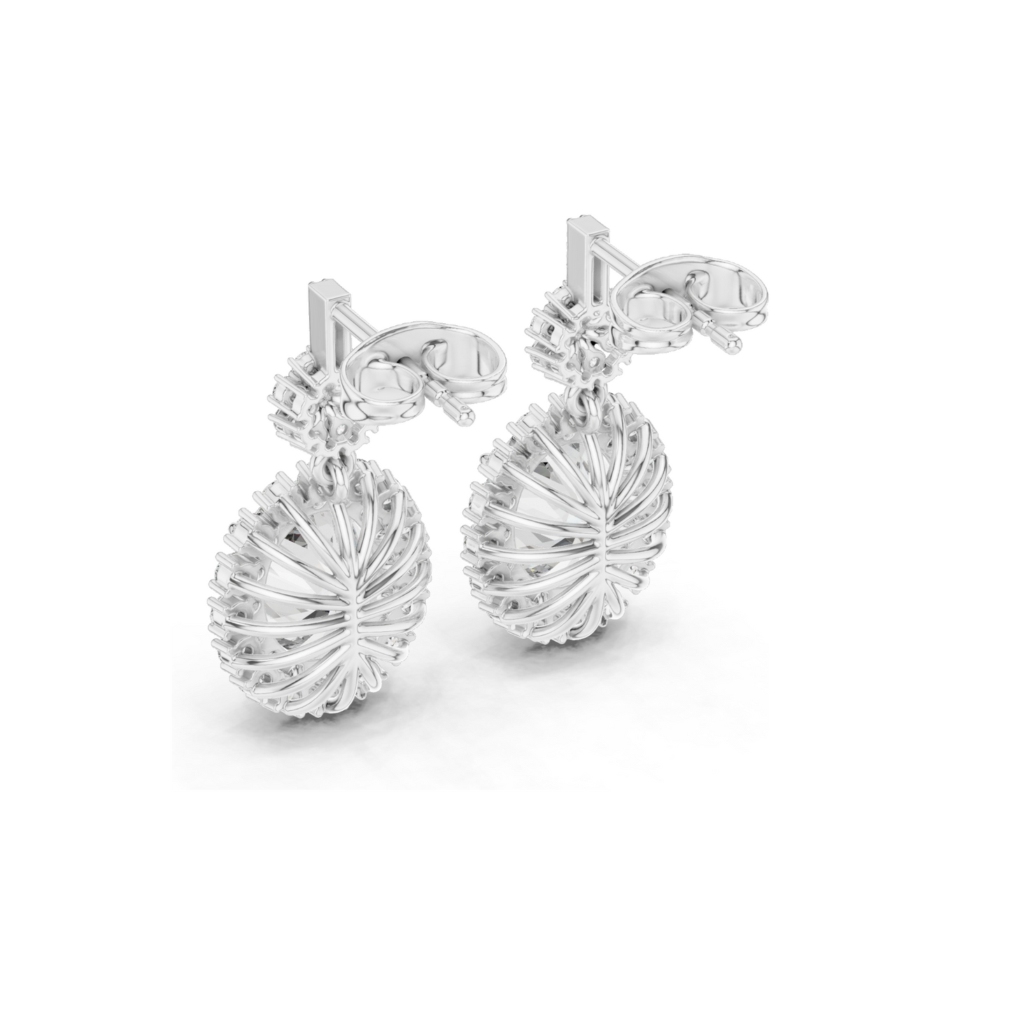 3.99 CT Lab Diamond Earrings for Women | VVS-VS EF Clarity | 18KT, 14KT, 10KT Gold & 925 Silver | Rose, Yellow, White Gold & Moissanite Options