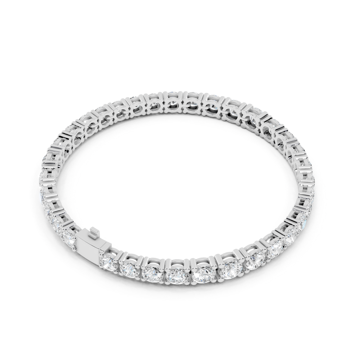 13.198 CT Lab Grown VVS-VS EF CVD Diamond Tennis Bracelet | Round Brilliant Cut | 18KT, 14KT, 10KT Gold & 925 Silver | Rose, Yellow, White Gold Options | Luxury Fine Jewelry