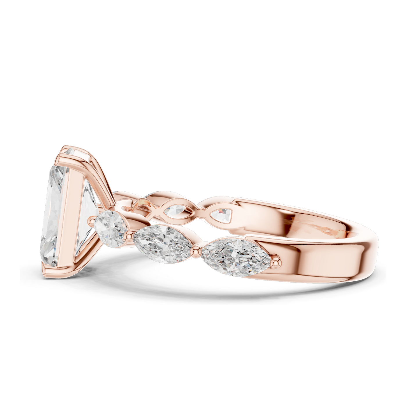 2.6 CT Lab Diamond Ladies Ring | VVS-VS EF Clarity | 18KT, 14KT, 10KT Gold & 925 Silver | Rose, Yellow, White Gold & Moissanite Options
