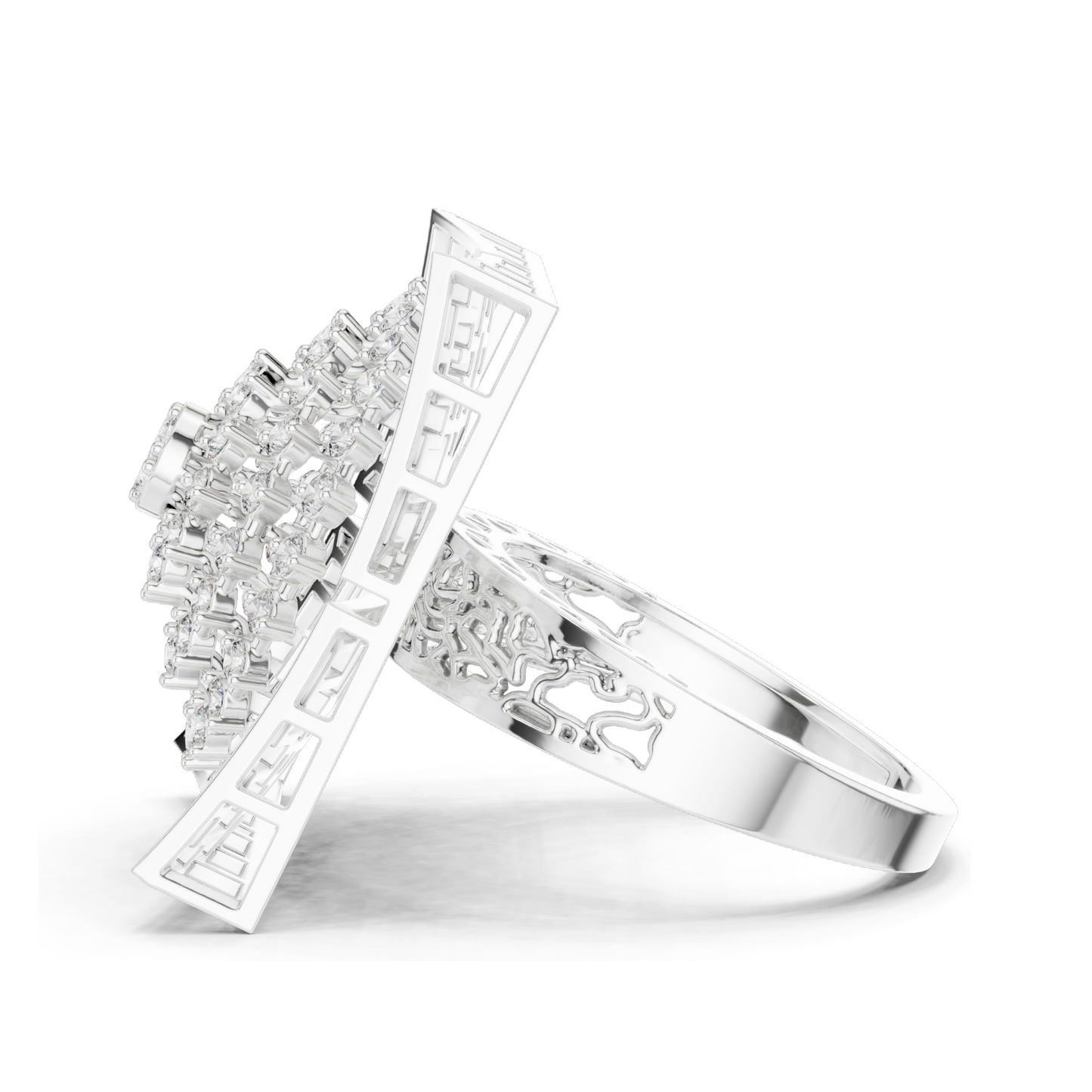 0.812 CT Lab-Grown Diamond Ladies Ring | VVS-VS EF Clarity | 18KT, 14KT, 10KT Gold & 925 Silver | Rose, Yellow, White Gold & Moissanite Options