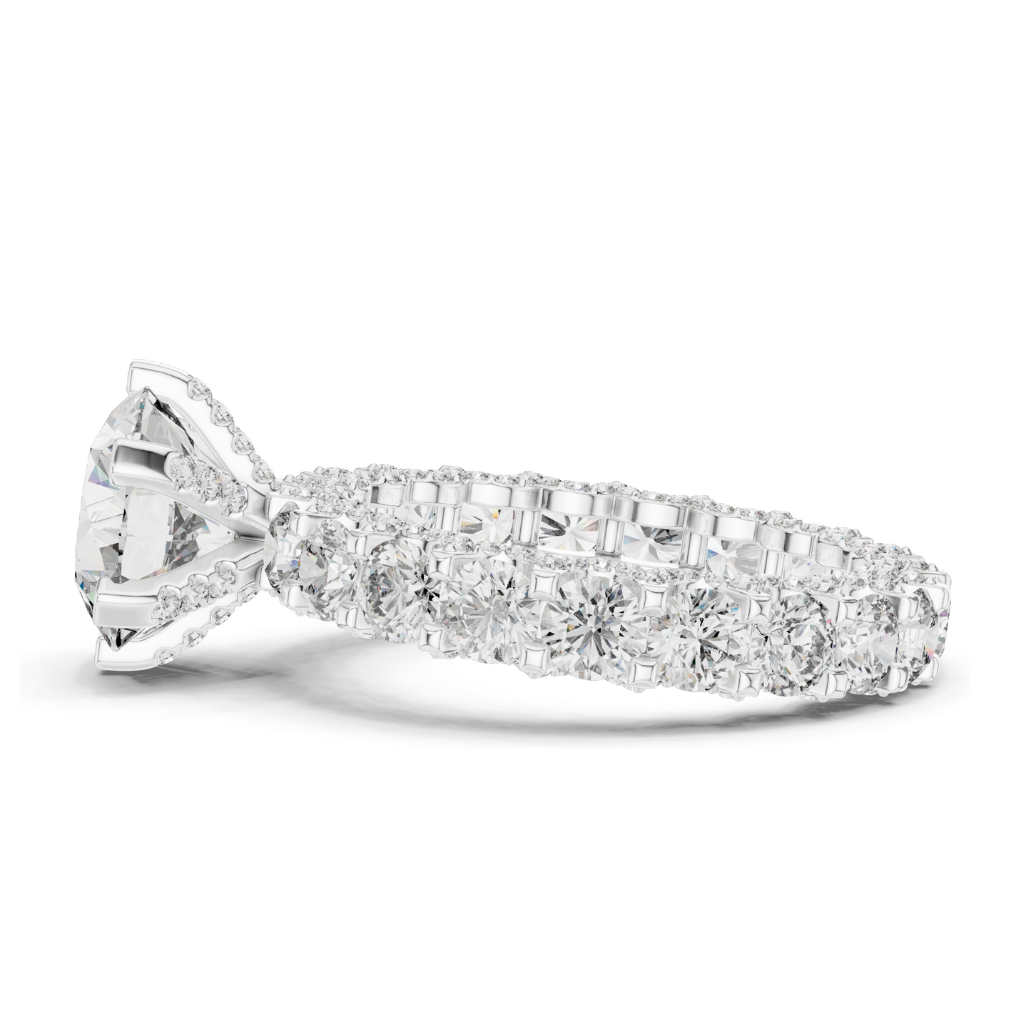 4.982 CT Lab Diamond Ring for Women | VVS-VS EF Clarity | 18KT, 14KT, 10KT Gold & 925 Silver | Rose, Yellow, White Gold & Moissanite Options