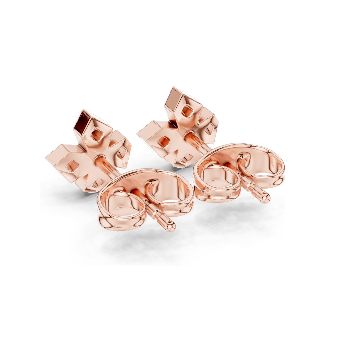 Lab Grown Diamond Cross Earrings | 0.184 CT VVS-VS Clarity | 18KT, 14KT, 10KT Gold & 925 Silver | Rose, Yellow, White Gold & Moissanite Options