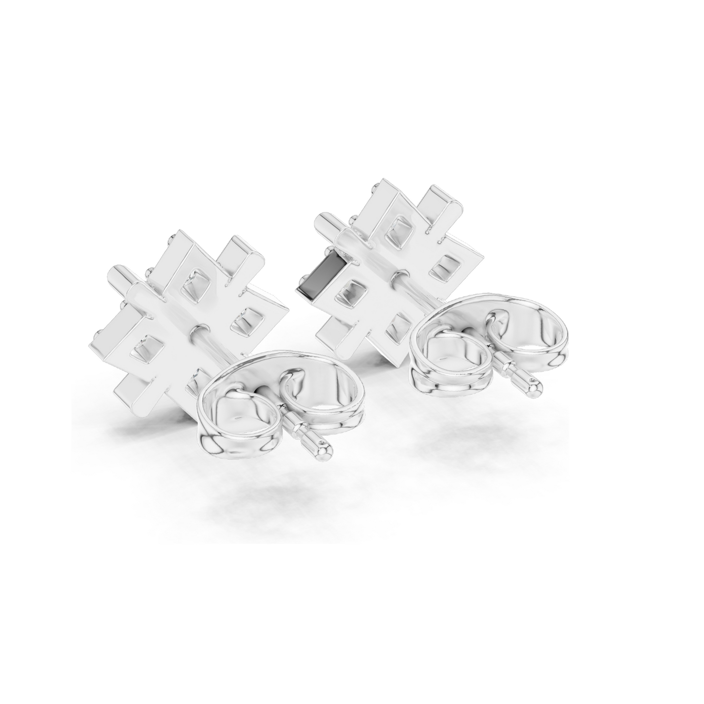Diamond Stud Earrings – Lab-Grown Diamonds, 0.28 CT, 18KT, 14KT, 10KT Gold & 925 Silver | Rose, Yellow, White Gold Options | Moissanite Available