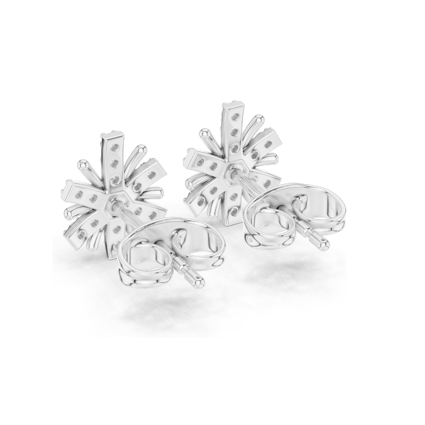 0.18 CT Lab Diamond Earrings for Women | VVS-VS EF Clarity | 18KT, 14KT, 10KT Gold & 925 Silver | Rose, Yellow, White Gold & Moissanite Options