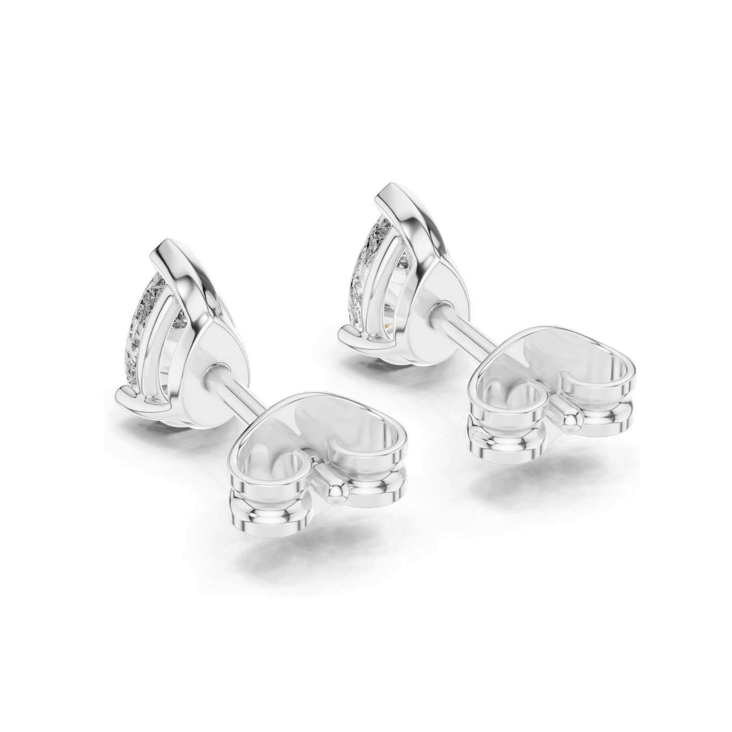 1 CT Lab Diamond Pear-Shaped Earrings | VVS-VS Clarity, EF Color | 18KT, 14KT, 10KT Gold & 925 Silver Options | Rose, Yellow, White Gold & Moissanite