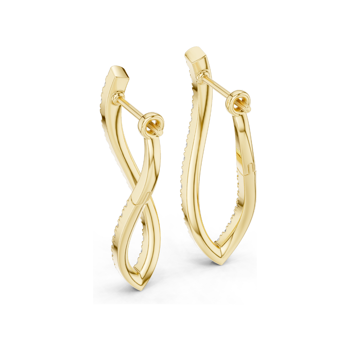 0.788 CT Lab Diamond Earrings for Women | VVS-VS EF Clarity | 18KT, 14KT, 10KT Gold & 925 Silver | Rose, Yellow, White Gold & Moissanite Options