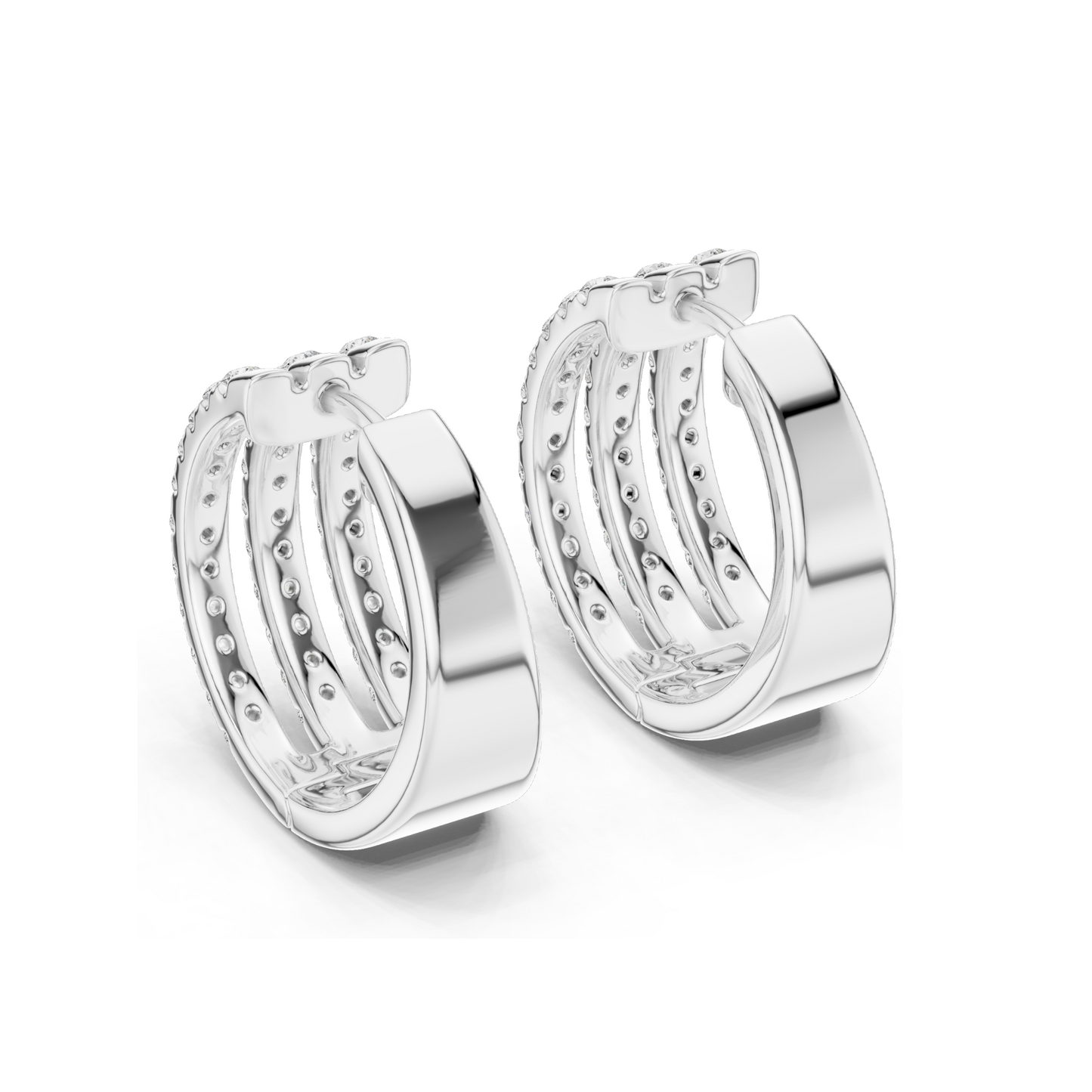 1.98 CT Lab Diamond Earrings for Women | VVS-VS EF Clarity | 18KT, 14KT, 10KT Gold & 925 Silver | Rose, Yellow, White Gold & Moissanite Options