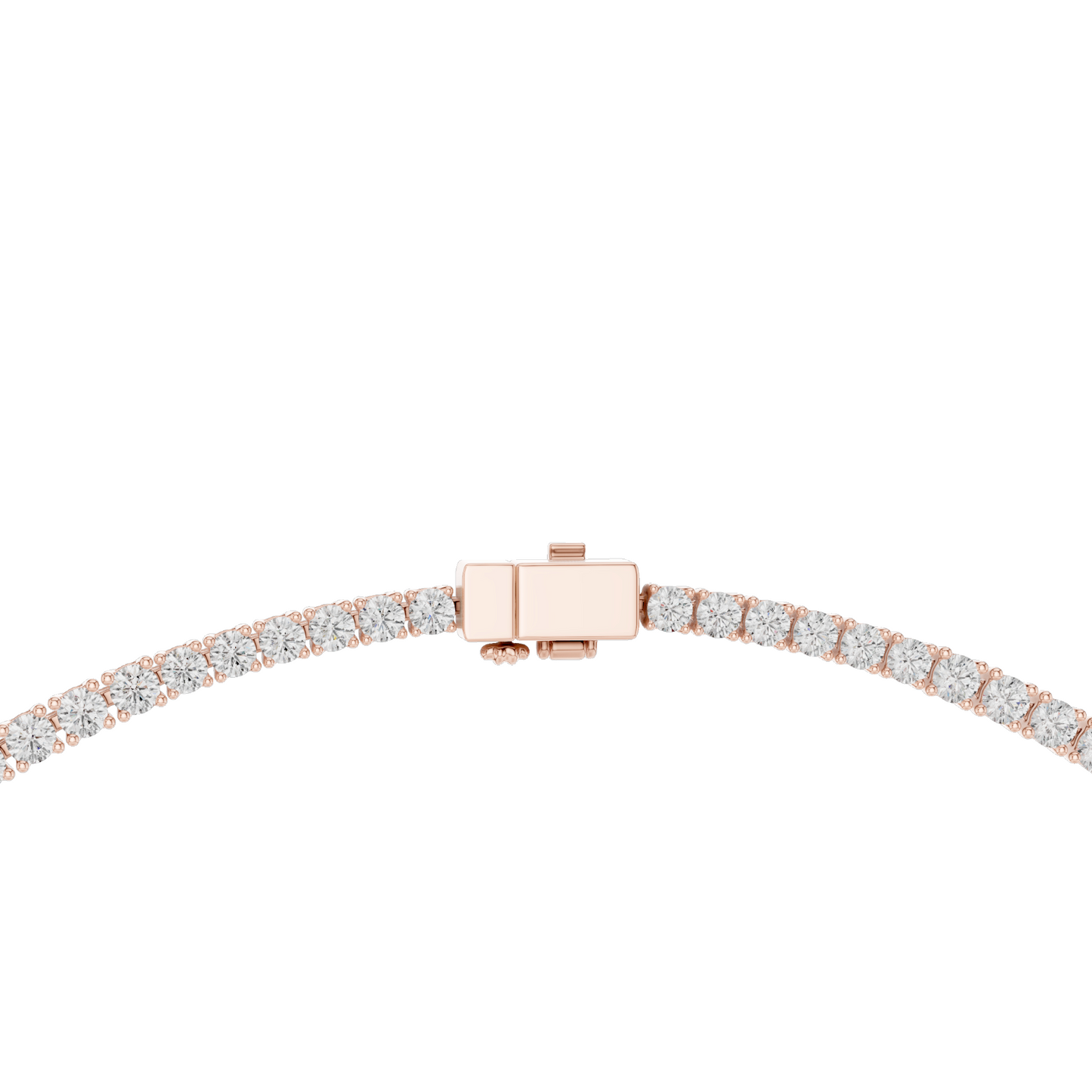 26.82 CT Lab-Grown Diamond Tennis Necklace | Round Brilliant Cut | 18KT, 14KT, Rose, Yellow, White Gold | VVS-VS EF Clarity