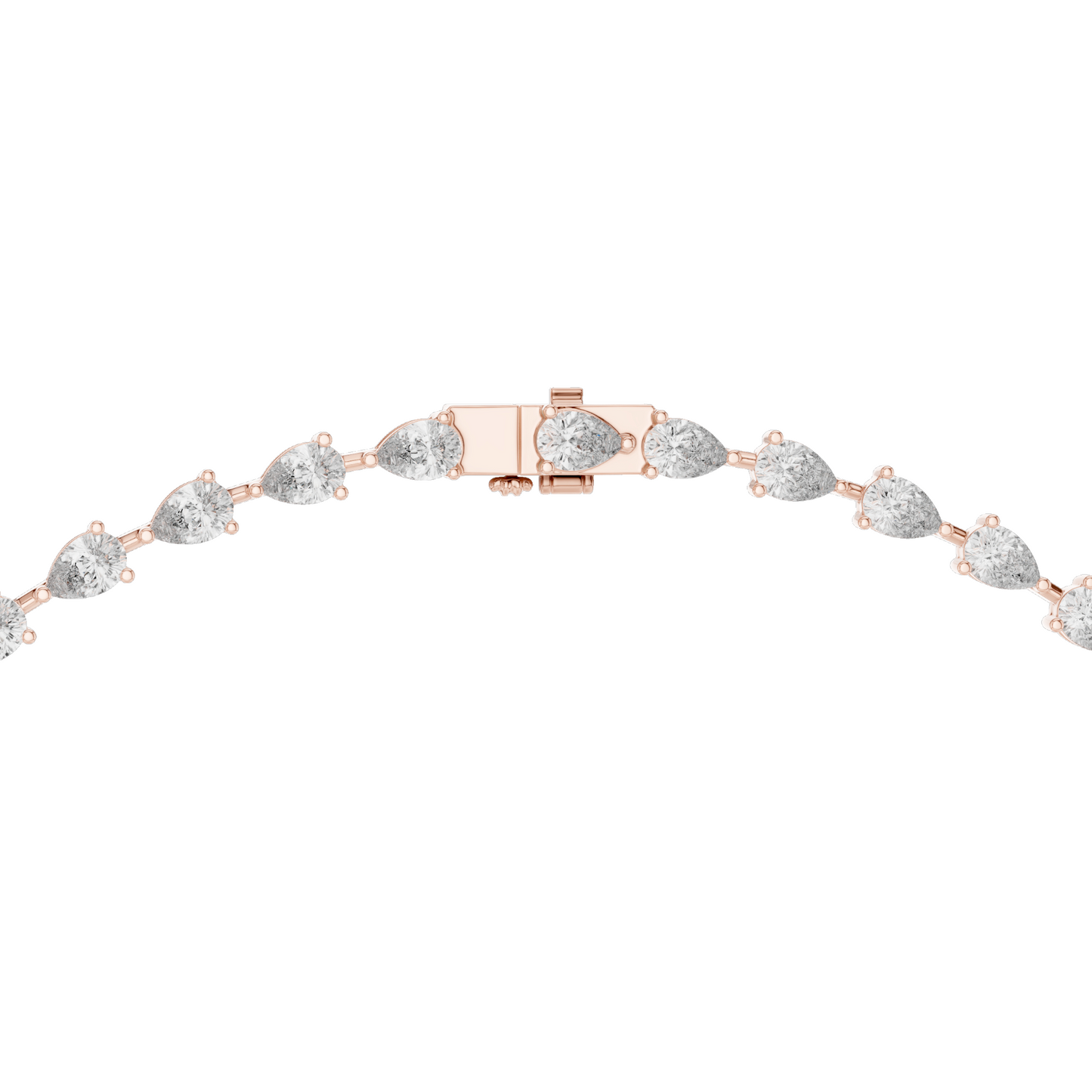 22.98 CT Lab-Created VVS-VS EF CVD Diamond Necklace | Pear Cut Diamonds | 18KT, 14KT, Rose, Yellow, White Gold | Luxury Fine Jewelry