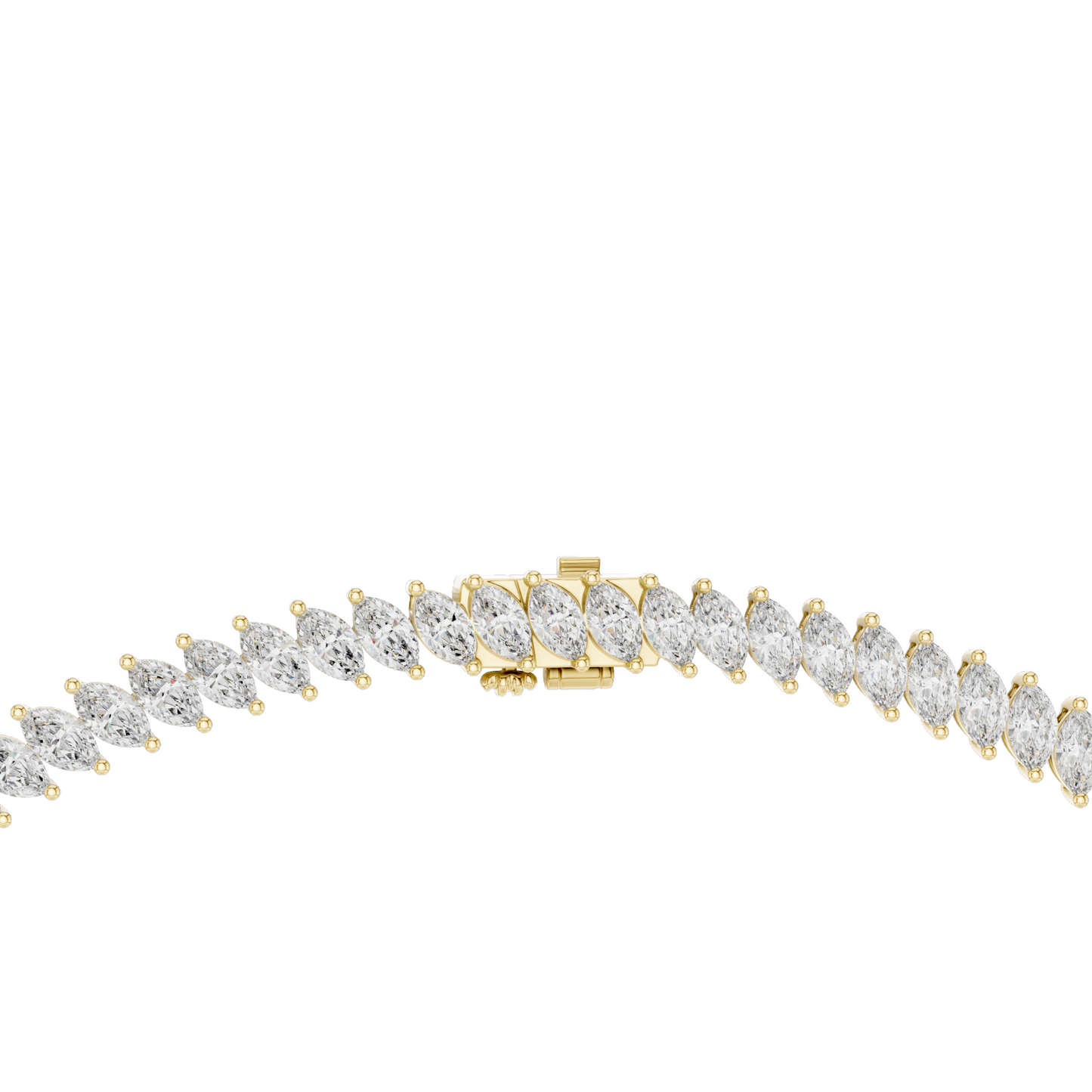 18.6 CT Lab-Created VVS-VS EF CVD Diamond Necklace | Marquise Cut Diamonds | 18KT, 14KT, Rose, Yellow, White Gold | Luxury Fine Jewelry