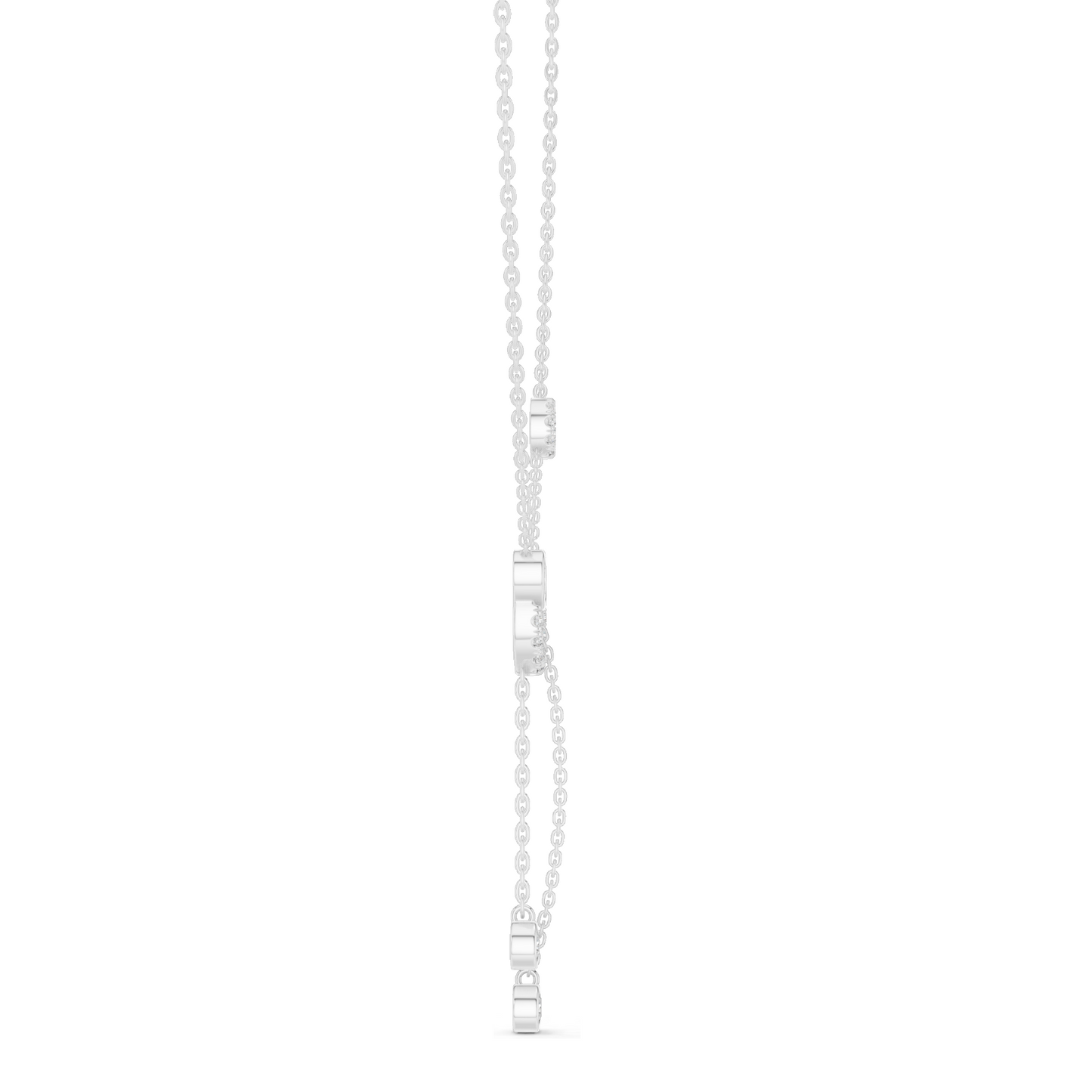 0.463 CT Lab-Created Diamond Y-Necklace | 18KT, 14KT Gold & 925 Silver | Rose, Yellow, White Gold | Luxury Fine Jewelry Pendant