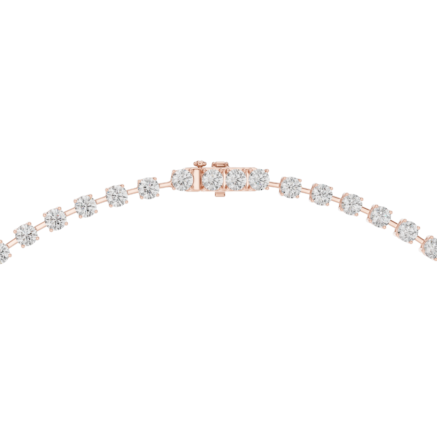 27.65 CT Lab-Created VVS-VS EF CVD Diamond Necklace | Round Brilliant Cut Diamonds | 18KT, 14KT, Rose, Yellow, White Gold | Luxury Fine Jewelry