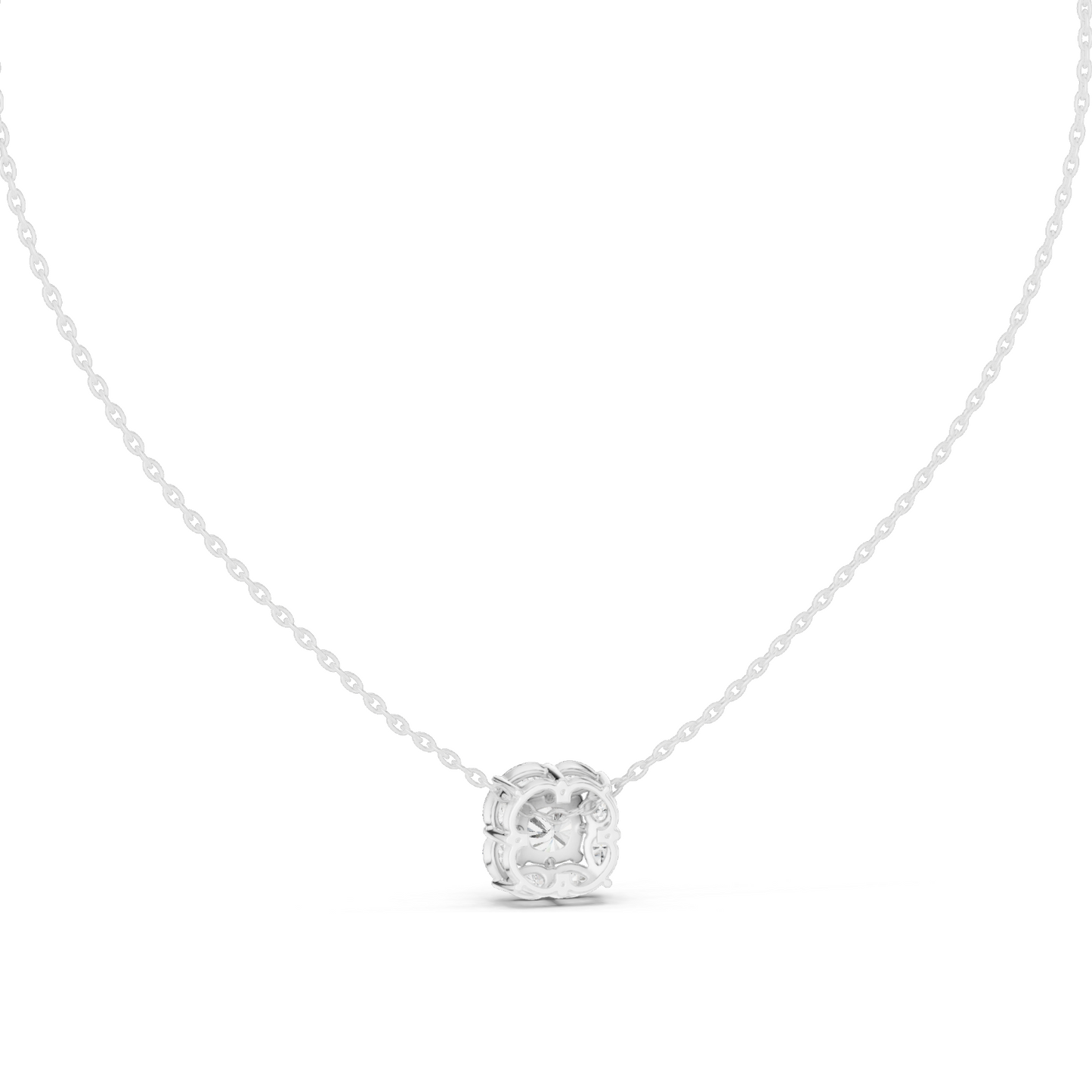 1.596 CT Lab-Created VVS-VS EF CVD Diamond Pendant Necklace | 18KT, 14KT, Rose, Yellow, White Gold