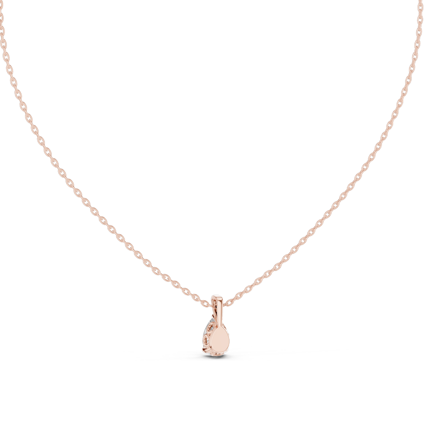 1 CT Lab-Created VVS-VS EF Diamond Necklace | Pear Cut | 18KT, 14KT Rose, Yellow, White Gold | Sustainable Fine Jewelry
