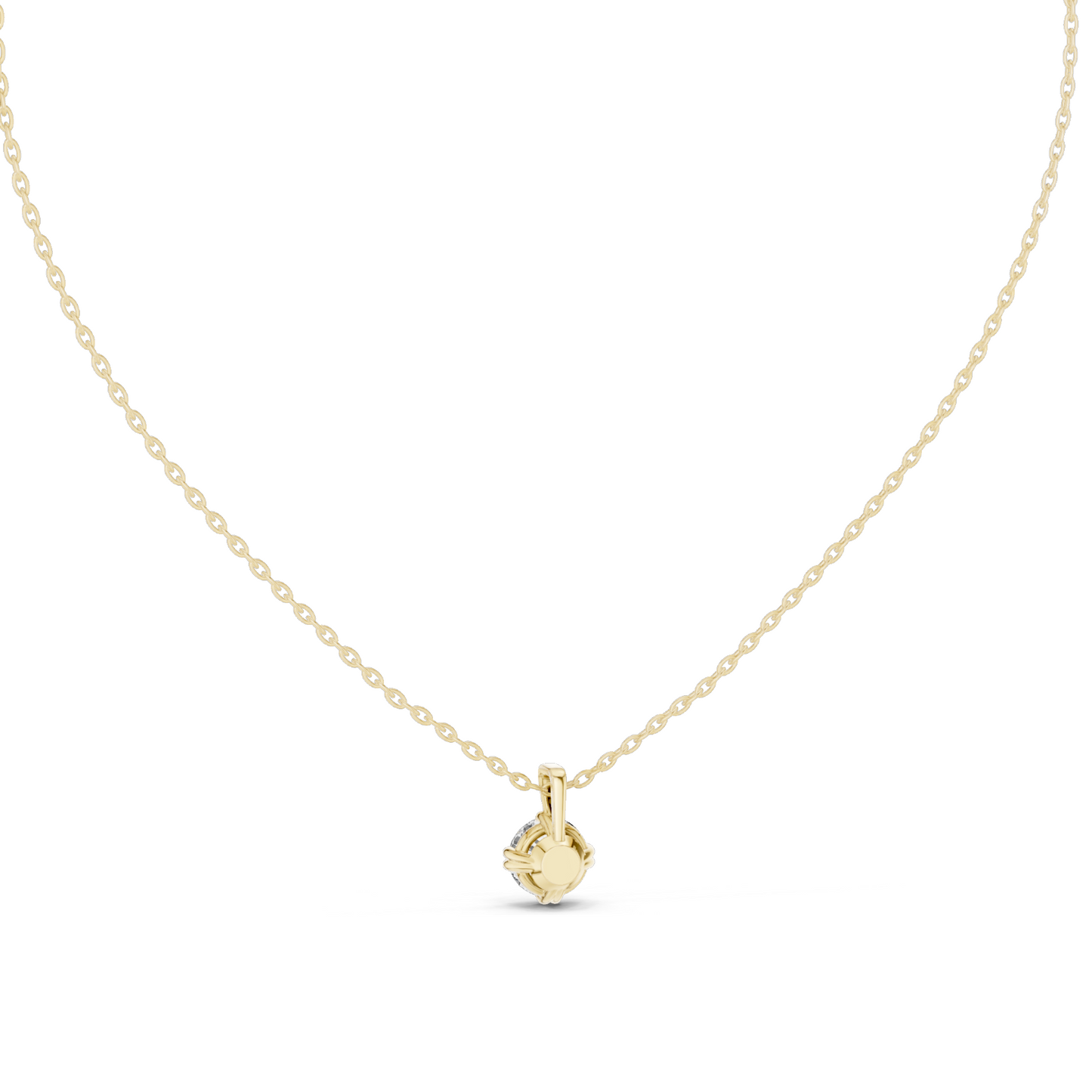 1 CT Lab-Created VVS-VS EF CVD Diamond Necklace | Round Cut Diamonds | 18KT, 14KT, Rose, Yellow, White Gold | Luxury Fine Jewelry