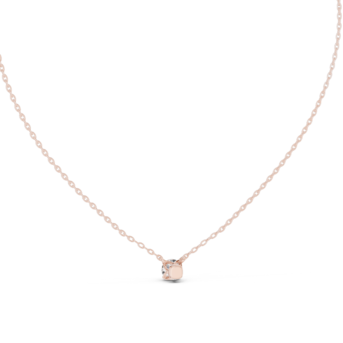 0.5 CT Lab-Created VVS-VS EF CVD Diamond Necklace | Elegant Solitaire Design | 18KT, 14KT, Rose, Yellow, White Gold | Luxury Fine Jewelry