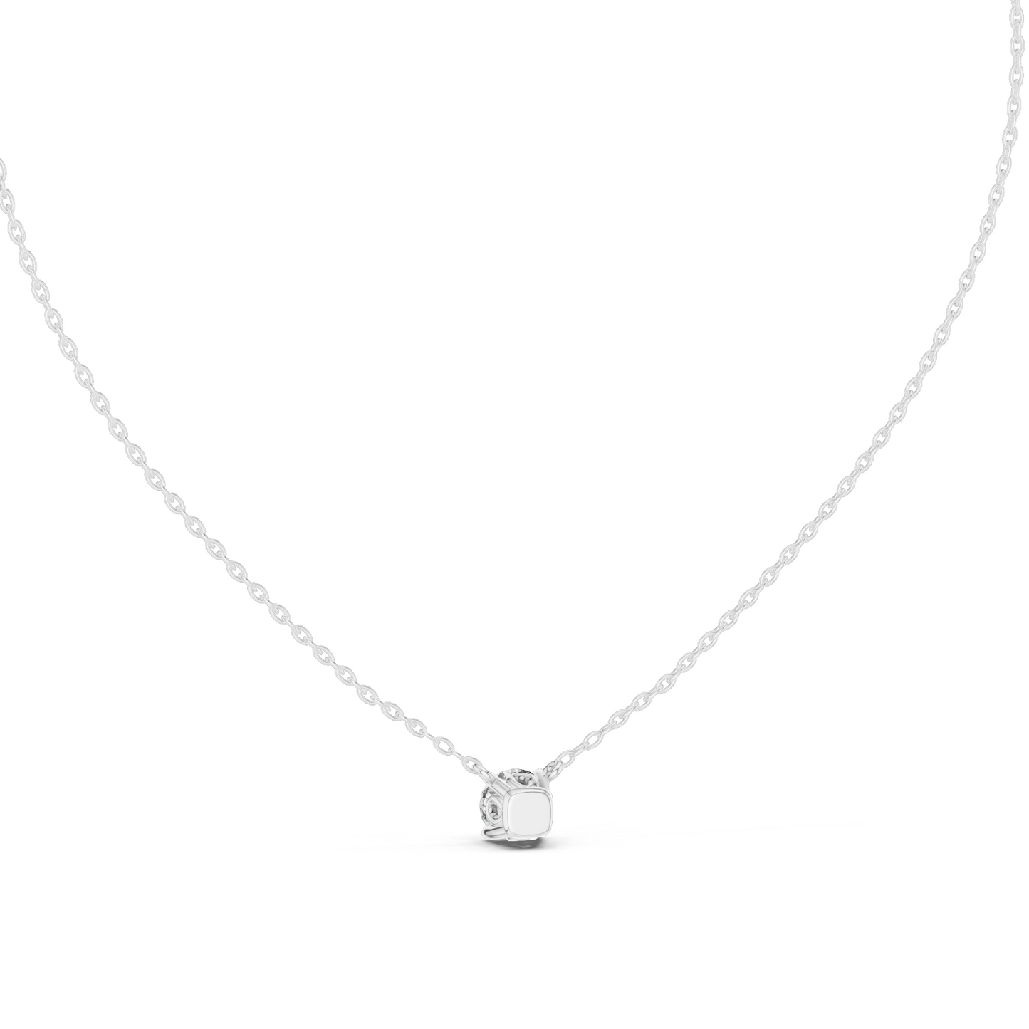 0.85 CT Lab-Created VVS-VS EF CVD Diamond Solitaire Necklace | 18KT, 14KT Rose, Yellow, White Gold
