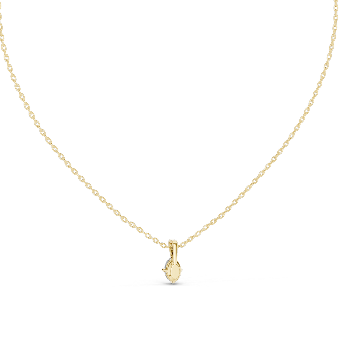 0.5 CT Lab-Created VVS-VS EF Marquise Cut Diamond Pendant Necklace | 18KT & 14KT Gold | Rose, Yellow, White Gold | Sustainable Fine Jewelry