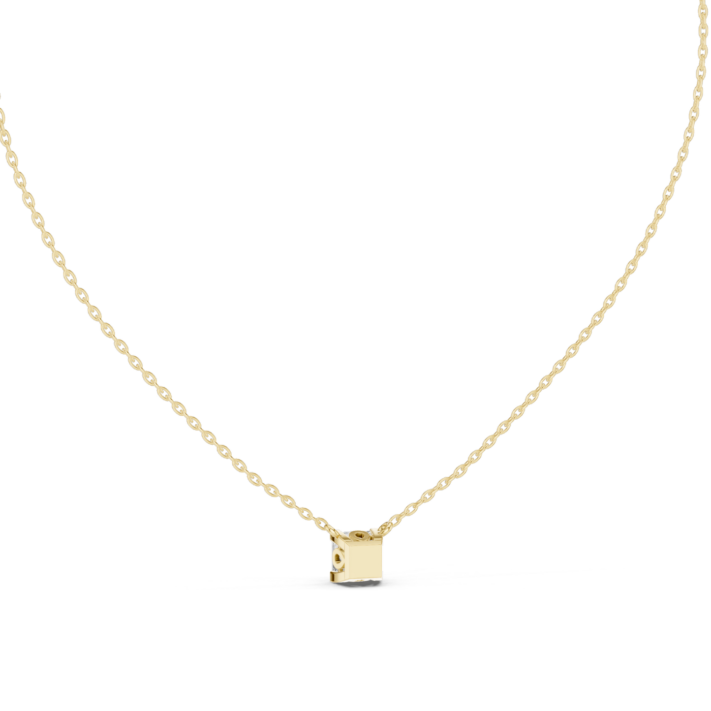1 CT Lab-Grown VVS-VS EF CVD Cushion Cut Diamond Necklace | 18KT & 14KT Rose, Yellow, White Gold | Minimalist Luxury Pendant