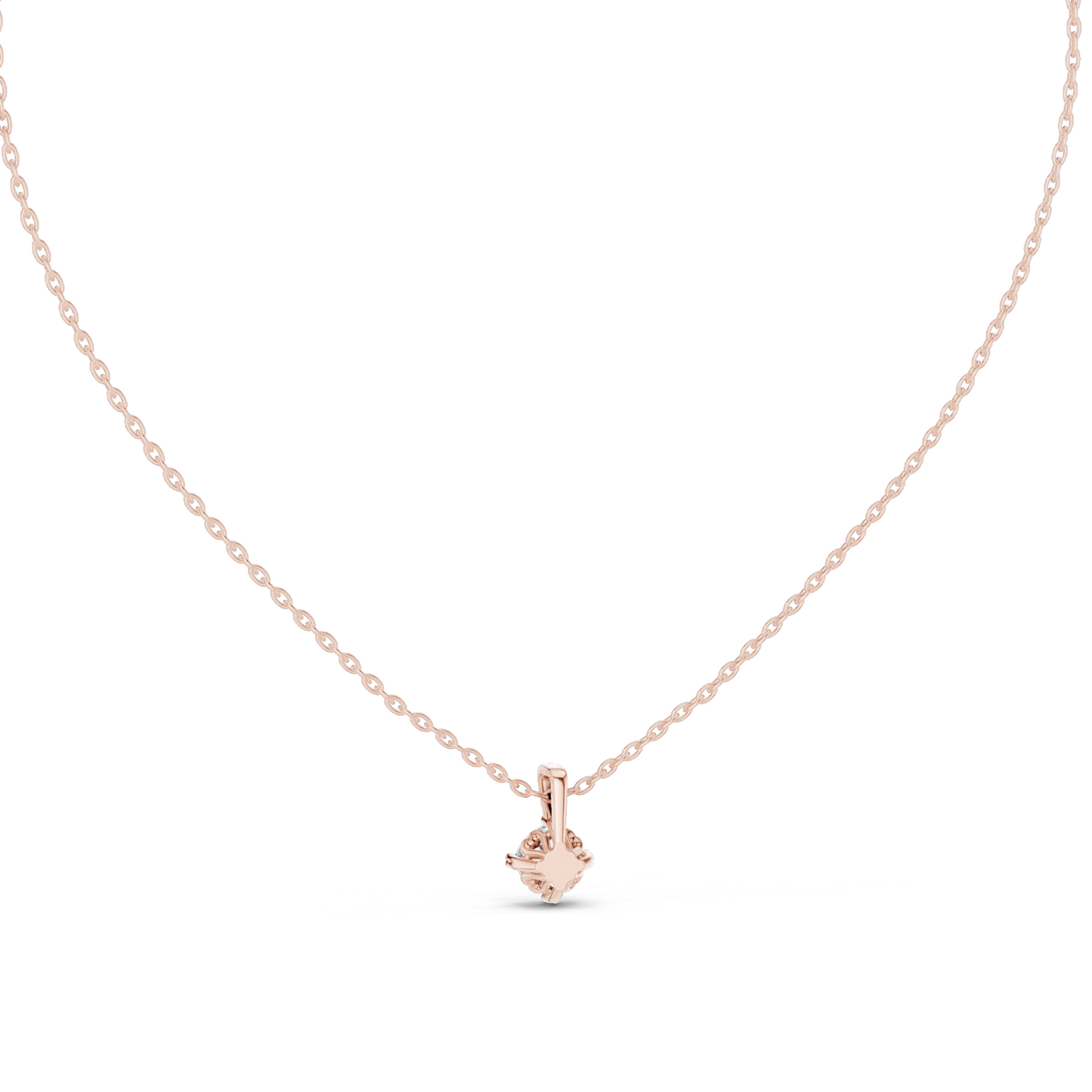 0.5 CT Lab-Created VVS-VS EF CVD Diamond Pendant Necklace | 18KT, 14KT, Rose, Yellow, White Gold | Luxury Fine Jewelry
