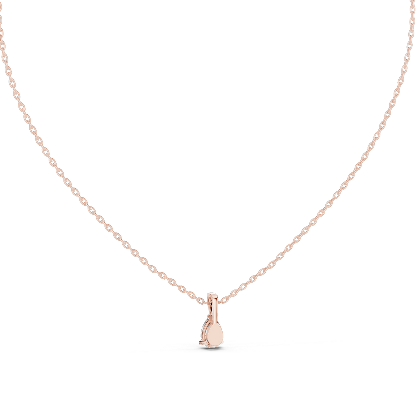 0.75 CT Lab-Created VVS-VS EF CVD Diamond Necklace | Pear Cut Diamonds | 18KT, 14KT, Rose, Yellow, White Gold | Sustainable Fine Jewelry