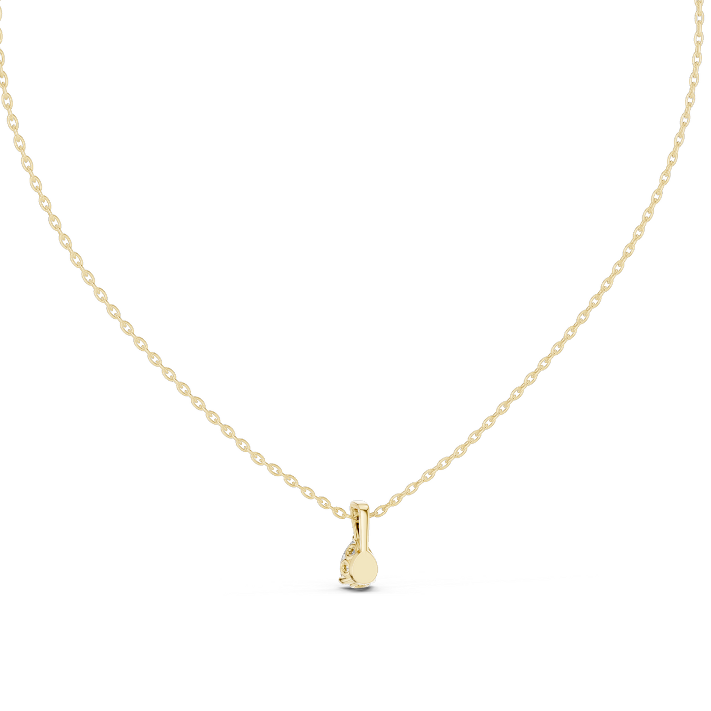 0.5 CT Lab-Created VVS-VS EF CVD Diamond Necklace | Elegant Pear Cut | 18KT, 14KT, Rose, Yellow, White Gold | Luxury Fine Jewelry