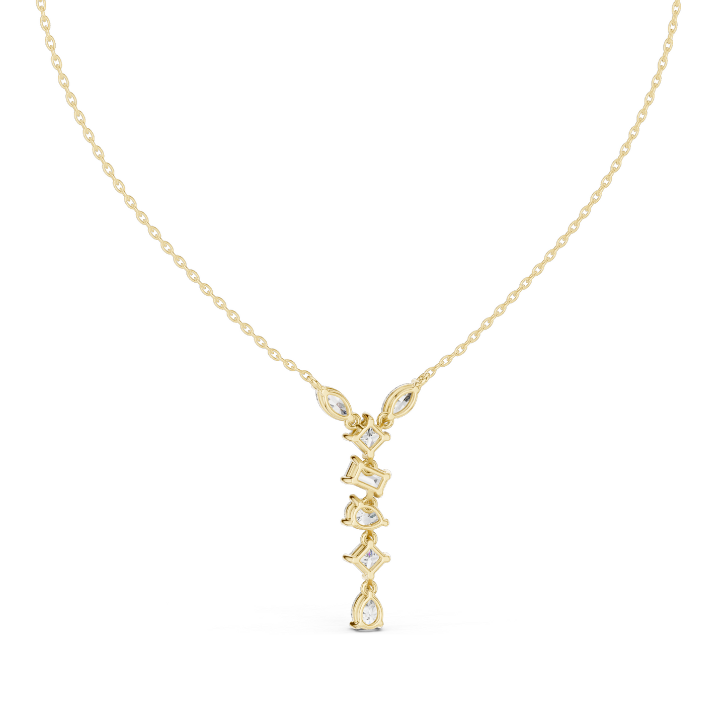 3.5 CT Lab-Created VVS-VS EF CVD Diamond Necklace | 18KT, 14KT, Rose, Yellow, White Gold | Luxury Fine Jewelry
