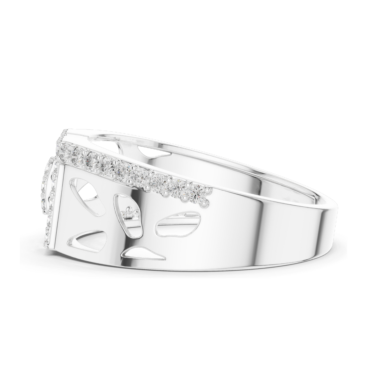 0.378 CT Lab-Created Diamond Ring for Women | VVS-VS EF Clarity | 18KT, 14KT, 10KT Gold & 925 Silver | Rose, Yellow, White Gold & Moissanite Options