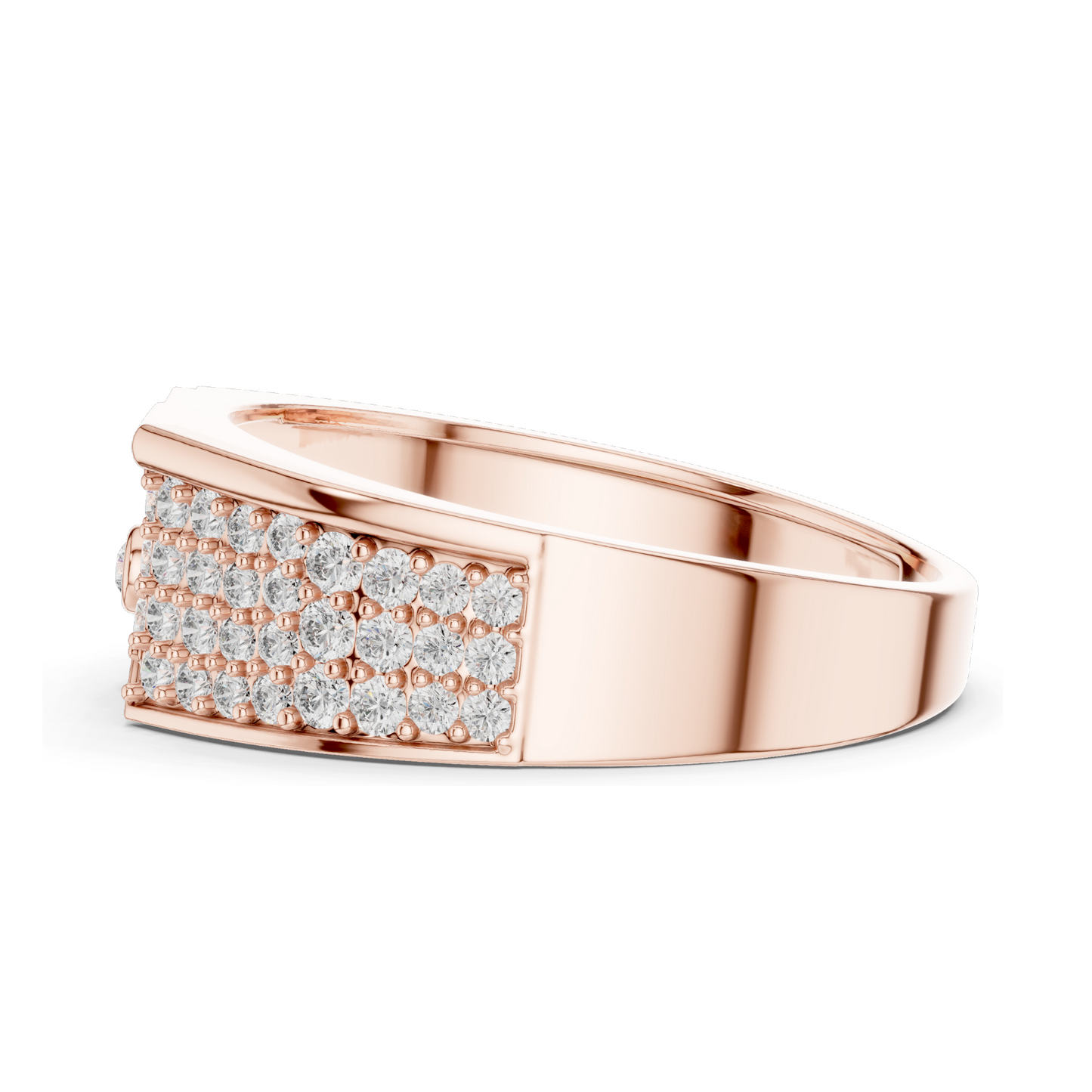 0.421 CT Lab Diamond Ladies Ring | Round Brilliant Cut VVS-VS EF Clarity | 18KT, 14KT, 10KT Gold & 925 Silver | Rose, Yellow, White Gold & Moissanite Options