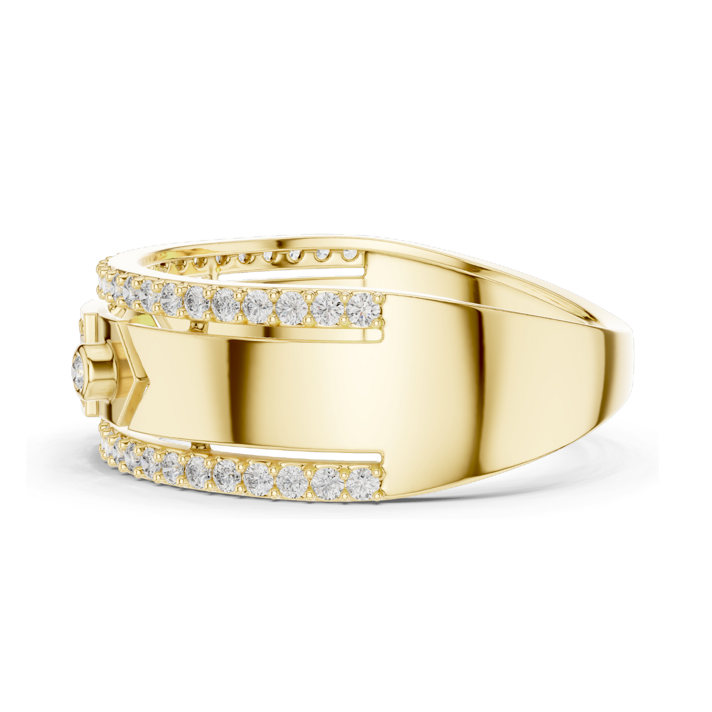 Stunning 0.48 CT Lab-Grown Diamond Ladies Ring β VVS-VS EF Clarity | 18KT, 14KT, 10KT Gold & 925 Silver | Rose, Yellow, White Gold & Moissanite Options