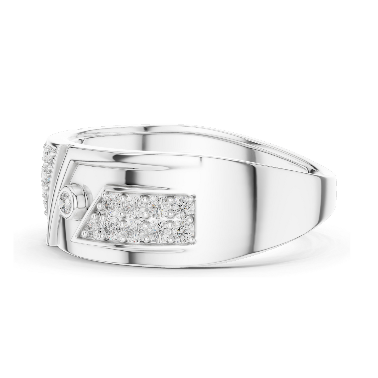 Diamond Ring for Women | VVS-VS EF Clarity | 18KT, 14KT, 10KT Gold & 925 Silver | Rose, Yellow, White Gold & Moissanite Options | 0.401 CT Lab Diamond