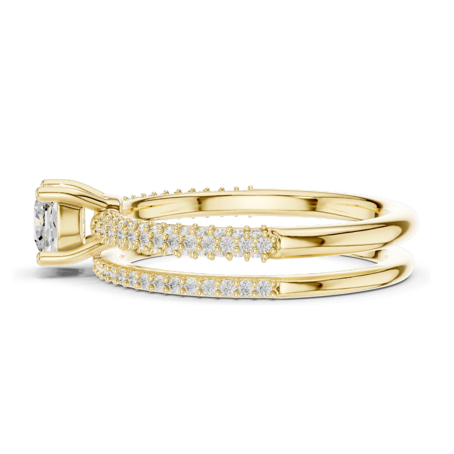 1.02 CT Cushion Cut Lab Diamond Engagement Ring for Women | VVS-VS EF Clarity | 18KT, 14KT, 10KT Gold & 925 Silver | Rose, Yellow, White Gold & Moissanite Options