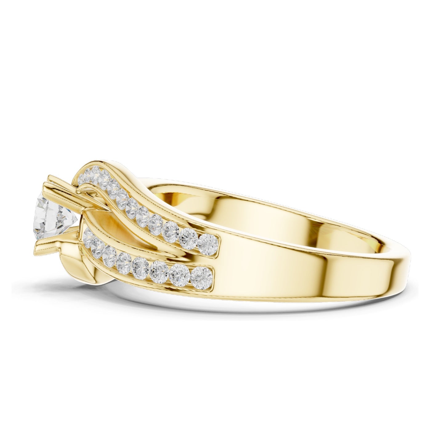 0.92 CT Round Brilliant Lab Diamond Women’s Engagement Ring | VVS-VS EF Clarity | 18KT, 14KT, 10KT Gold & 925 Silver | Moissanite Option | Rose, Yellow, White Gold