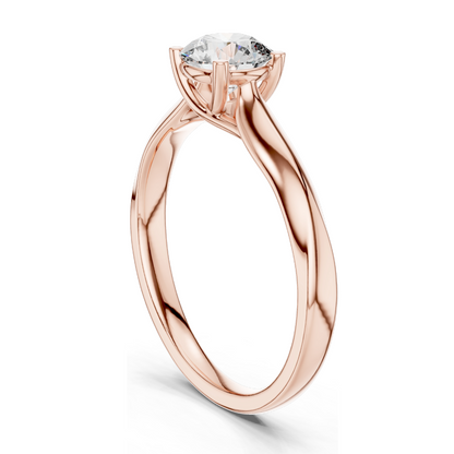 0.65 CT Lab-Grown Diamond Solitaire Ring for Women | VVS-VS EF Clarity | 18KT, 14KT, 10KT Gold & 925 Silver | Rose, Yellow, White Gold & Moissanite Options