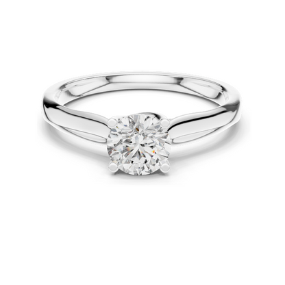 0.65 CT Lab-Grown Diamond Solitaire Ring for Women | VVS-VS EF Clarity | 18KT, 14KT, 10KT Gold & 925 Silver | Rose, Yellow, White Gold & Moissanite Options