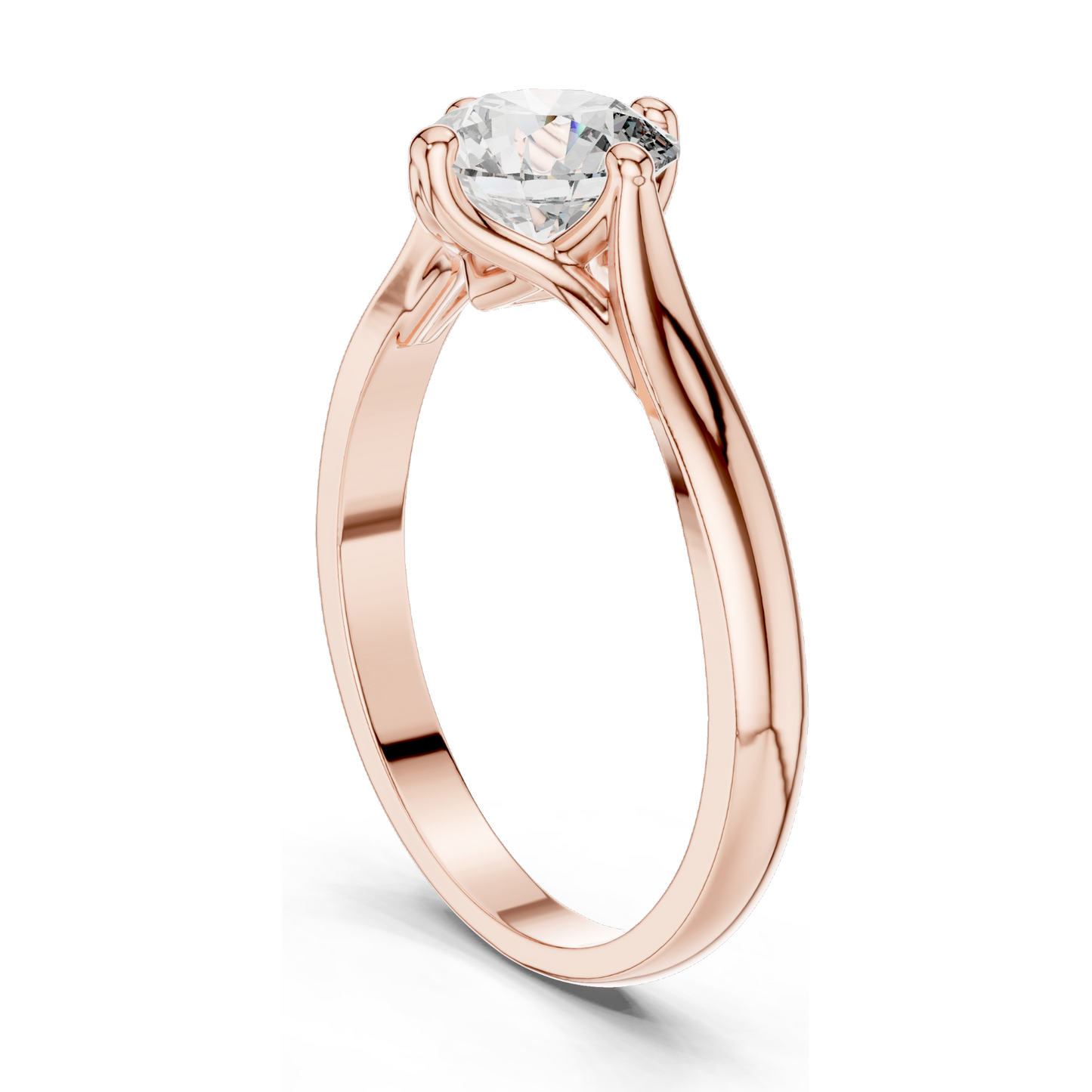 1.00 CT Lab Grown Diamond Engagement Ring for Women | VVS-VS Clarity | 18KT, 14KT, 10KT Gold & 925 Silver | Moissanite & Lab Diamond Options