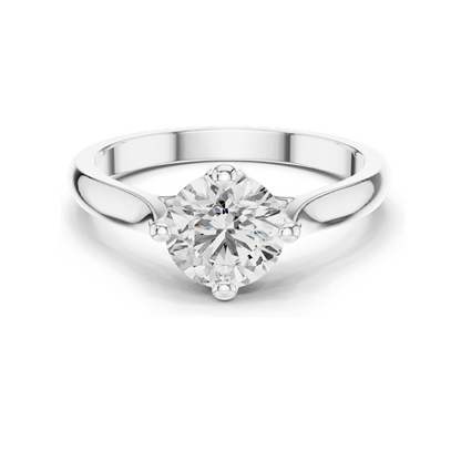 1.00 CT Lab Grown Diamond Engagement Ring for Women | VVS-VS Clarity | 18KT, 14KT, 10KT Gold & 925 Silver | Moissanite & Lab Diamond Options