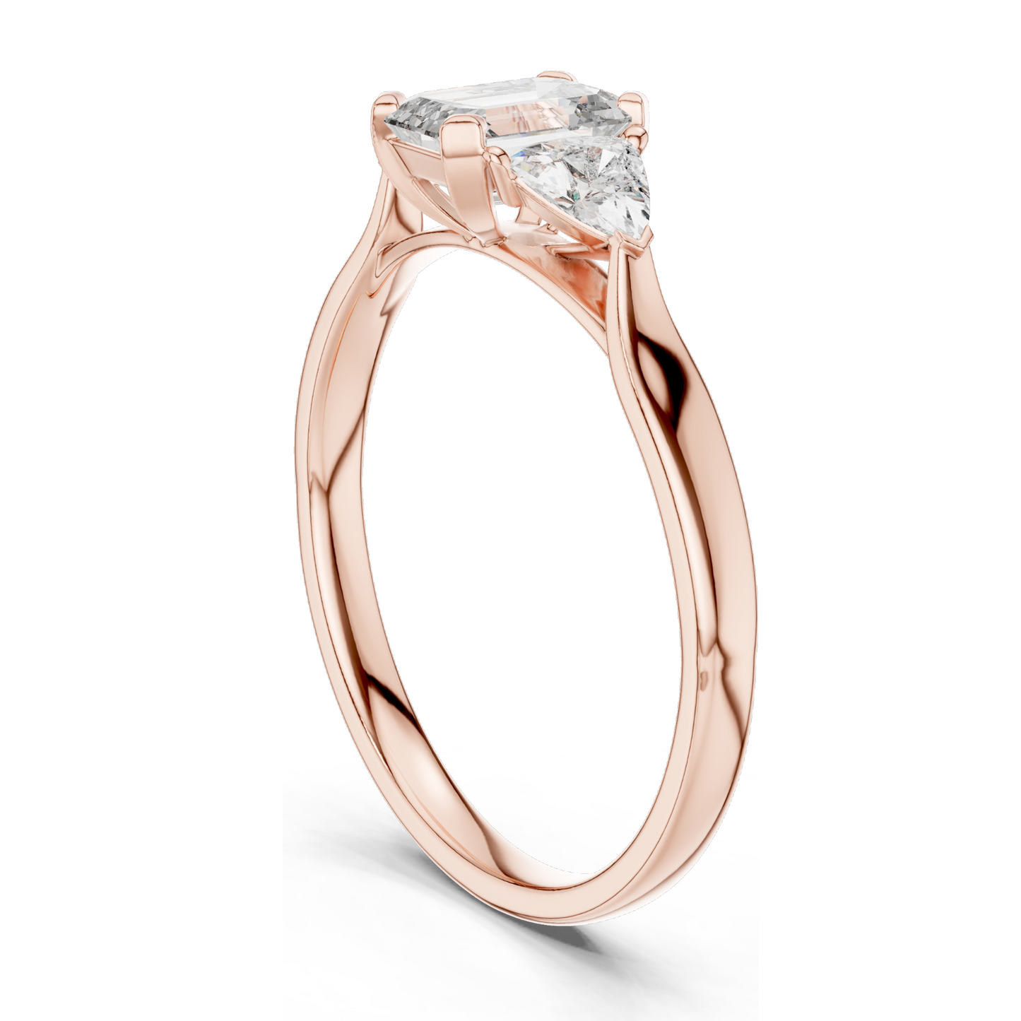 2.0 CT Lab-Grown VVS-VS EF CVD Diamond Ring | Elegant 18KT Gold, 14KT, 10KT & Silver | Available in Rose, Yellow, White Gold & Moissanite Options