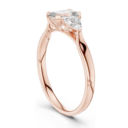 2.0 CT Lab-Grown VVS-VS EF CVD Diamond Ring | Elegant 18KT Gold, 14KT, 10KT & Silver | Available in Rose, Yellow, White Gold & Moissanite Options