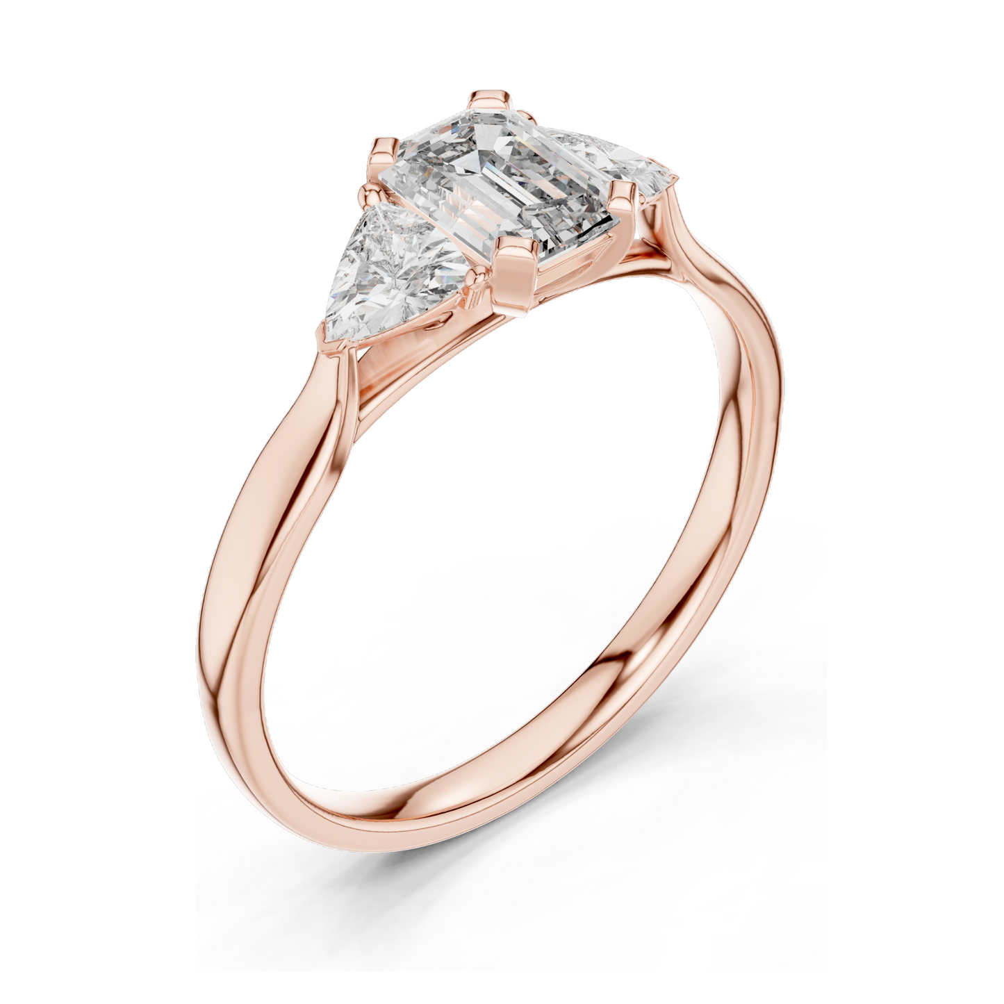2.0 CT Lab-Grown VVS-VS EF CVD Diamond Ring | Elegant 18KT Gold, 14KT, 10KT & Silver | Available in Rose, Yellow, White Gold & Moissanite Options