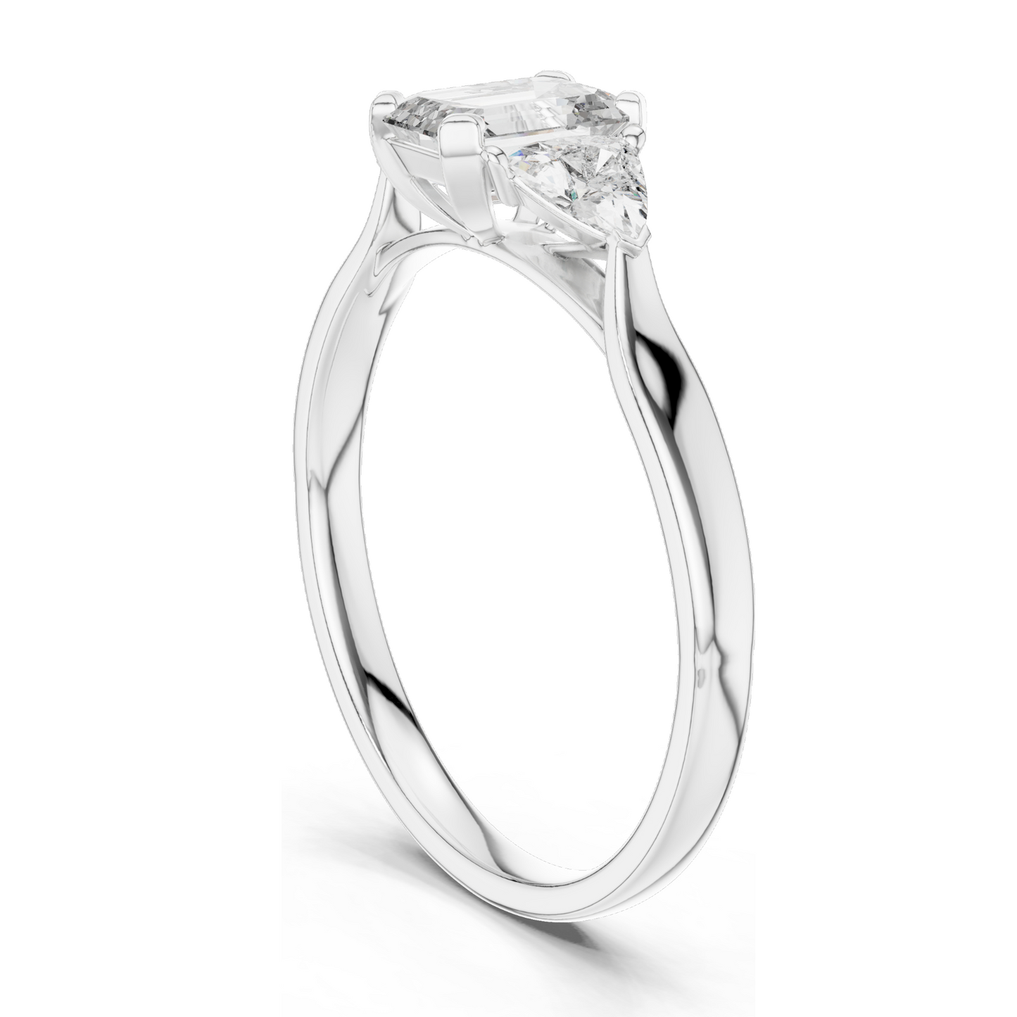 2.0 CT Lab-Grown VVS-VS EF CVD Diamond Ring | Elegant 18KT Gold, 14KT, 10KT & Silver | Available in Rose, Yellow, White Gold & Moissanite Options