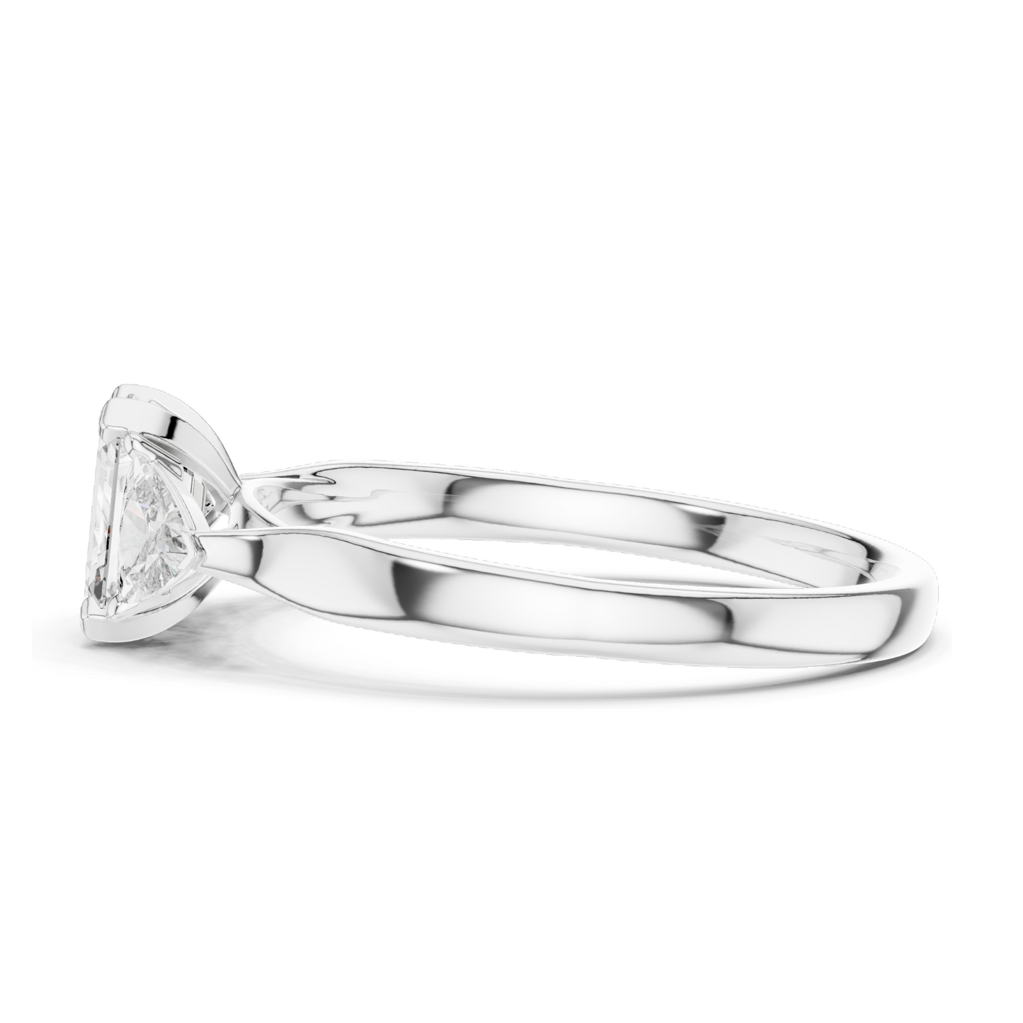 2.0 CT Lab-Grown VVS-VS EF CVD Diamond Ring | Elegant 18KT Gold, 14KT, 10KT & Silver | Available in Rose, Yellow, White Gold & Moissanite Options