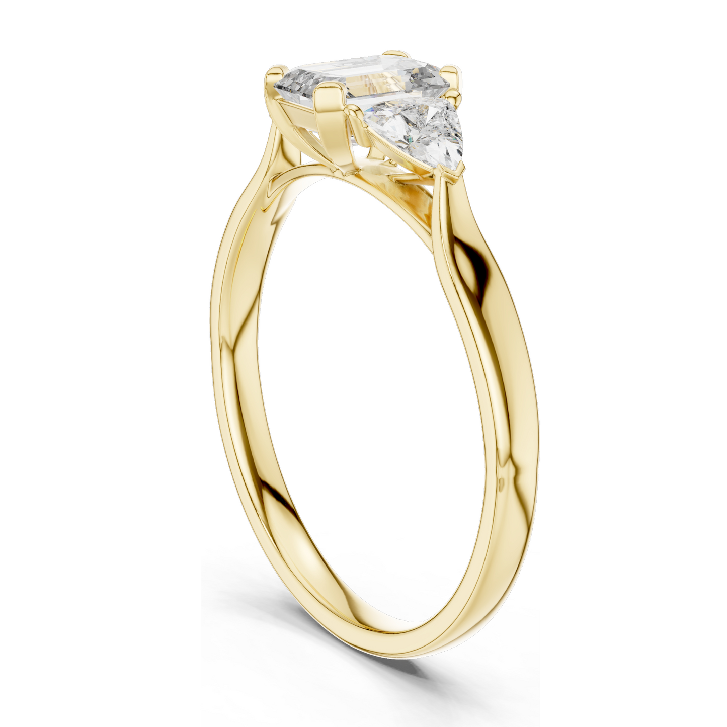 2.0 CT Lab-Grown VVS-VS EF CVD Diamond Ring | Elegant 18KT Gold, 14KT, 10KT & Silver | Available in Rose, Yellow, White Gold & Moissanite Options